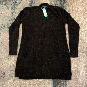Love Ellie Black Wells Confetti Cardigan
